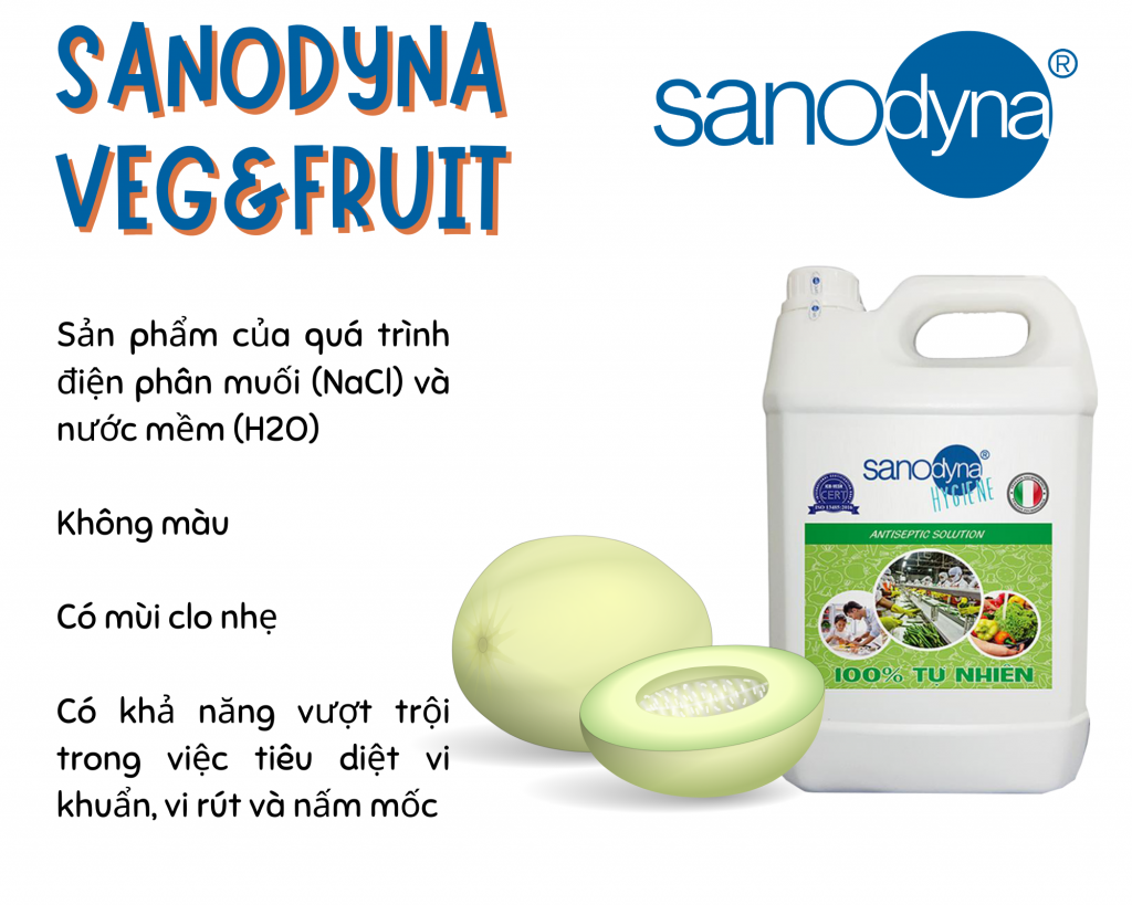 Sanodyna Veg&fruit phòng trị bệnh trên dưa lưới