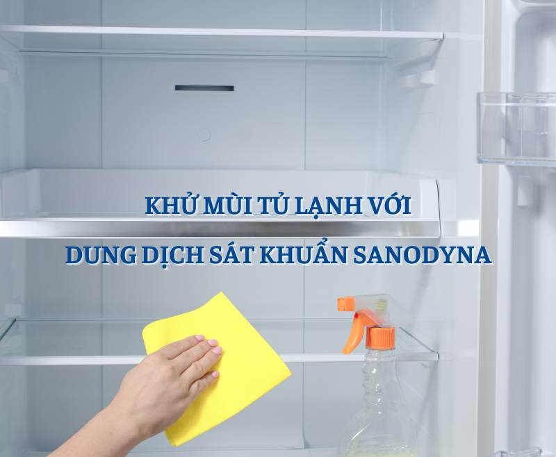 Khử mùi tủ lạnh với Dung dịch Sanodyna